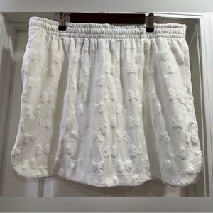 Disney Minnie Mouse White Skirt With Bows Size Large 🆕🆕🆕
